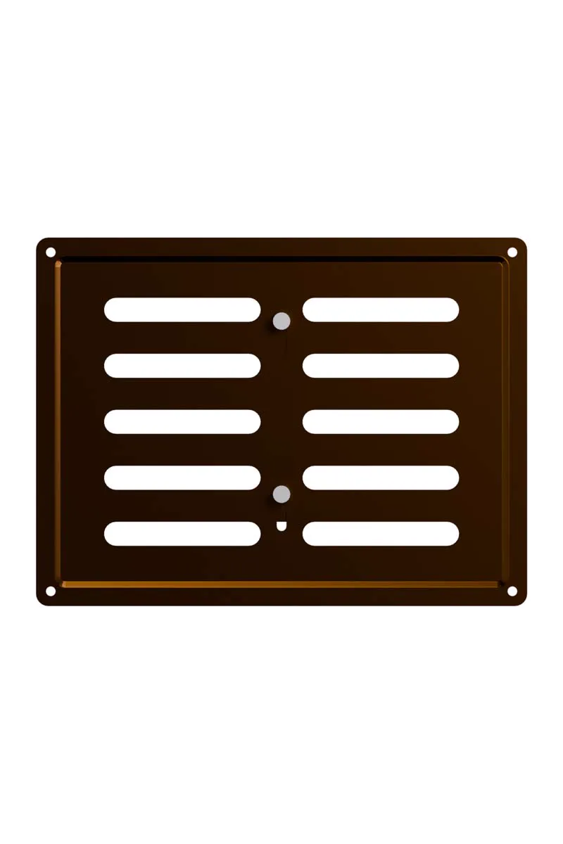 Решетка вентиляционная MER регулируемая 200х150 оцинк.сталь Metallic brown ERA